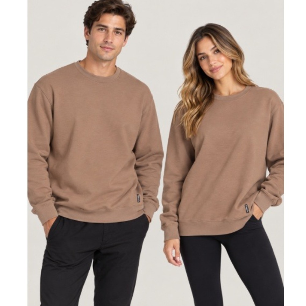 Comfrt Unisex Truffle Waffle Lounge Long Sleeve Sweatshirts Size 3XL NWT